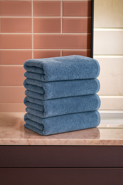 Hand Towel 50 x 90 CM [Set of 4] Navy