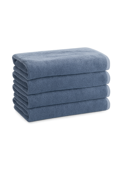 Bath Towel 70 x 140 CM [Set of 4] Navy