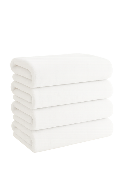 Bath Sheet 90 x 150 CM [Set of 4] White
