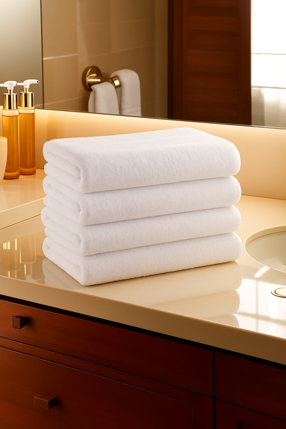 Bath Towel 70 x 140 CM [Set of 4] White