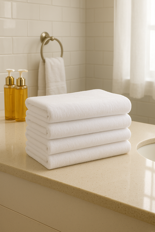 Bath Sheet 90 x 150 CM [Set of 4] White