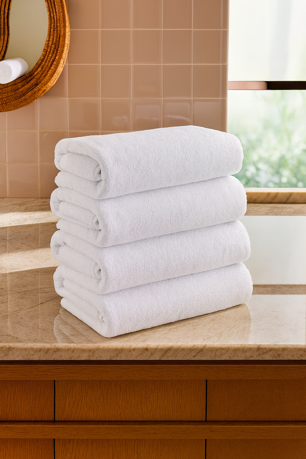 Hand Towel 50 x 90 CM [Set of 4] White